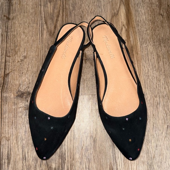 Madewell • Suede Margot Slingback Flats - Picture 4 of 11